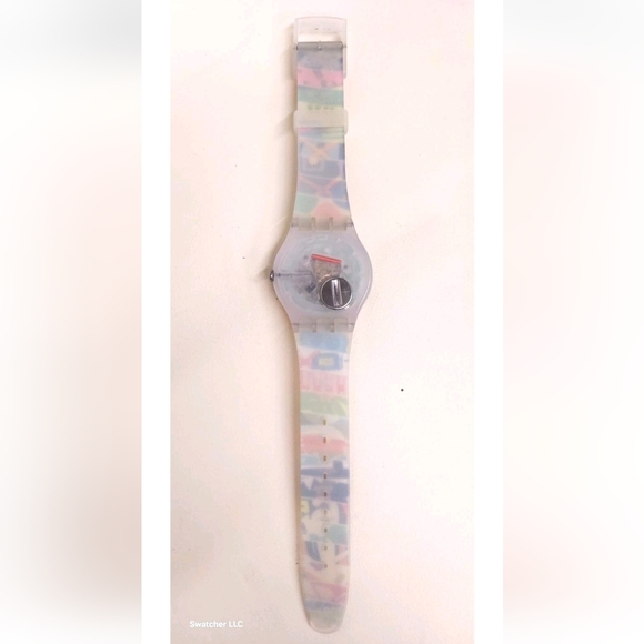 Swatch Watch White Loop SUOZ170 2014 Collector Specials Swiss Made Rare Quartz - Picture 6 of 11